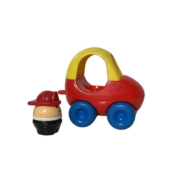 Little Tikes Cozy Coupe Toy Car With Fireman Figure - Picture 3 of 5